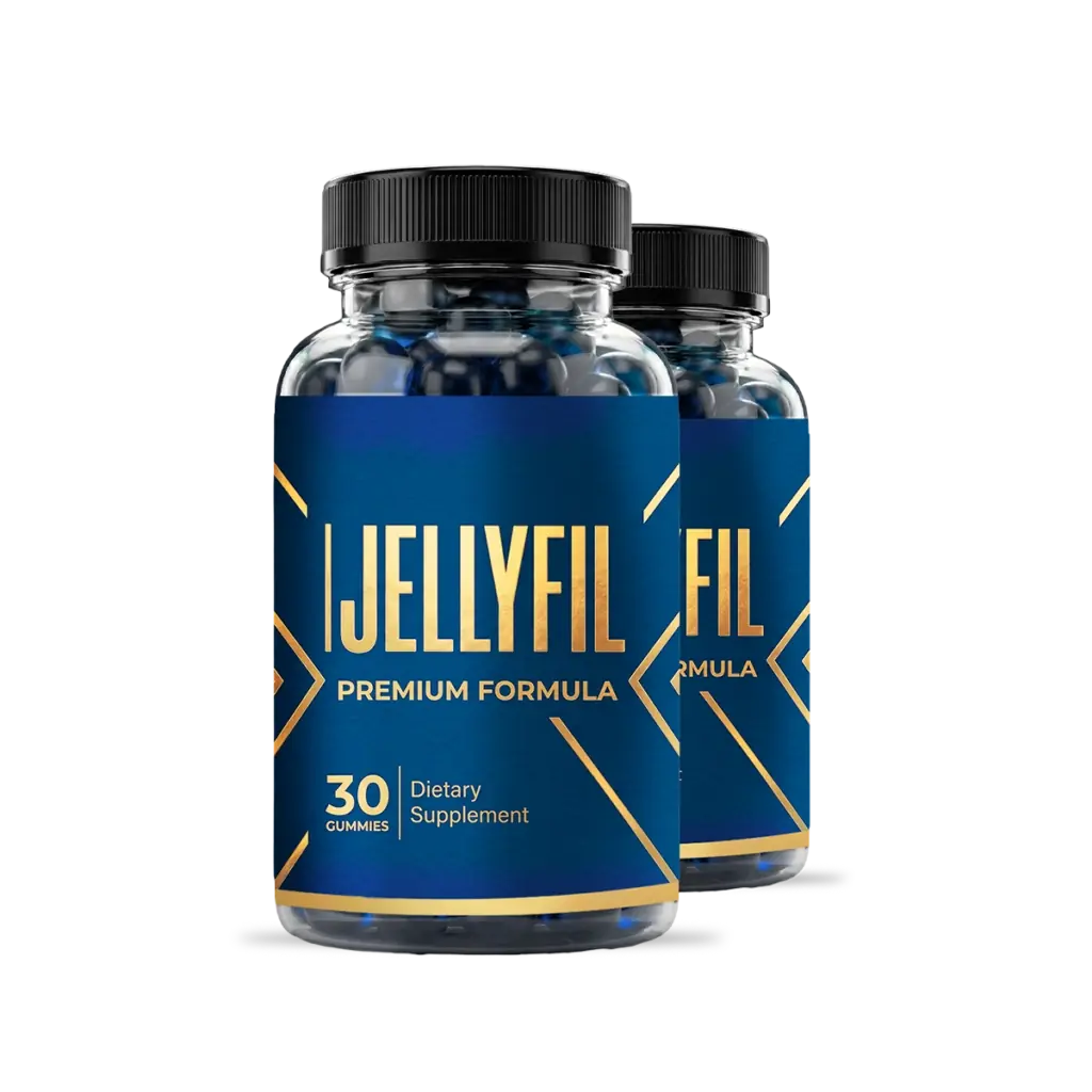 JellyFil 2 bottle package of men's daily wellness gummies