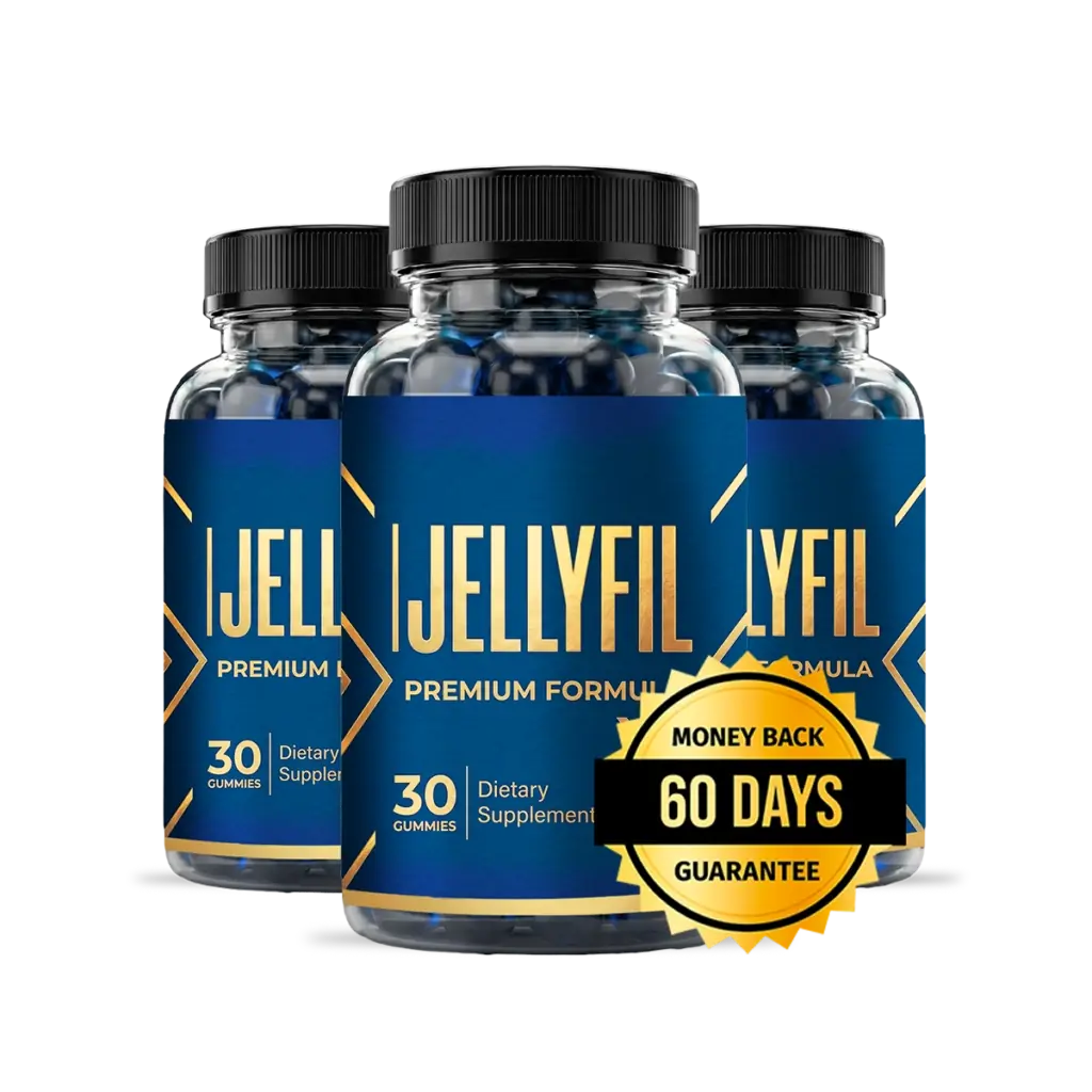 JellyFil six-bottle package with the 60-day money-back guarantee seal